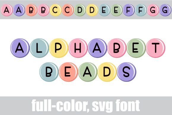 Alphabet Beads: A Playful Color Font for Branding