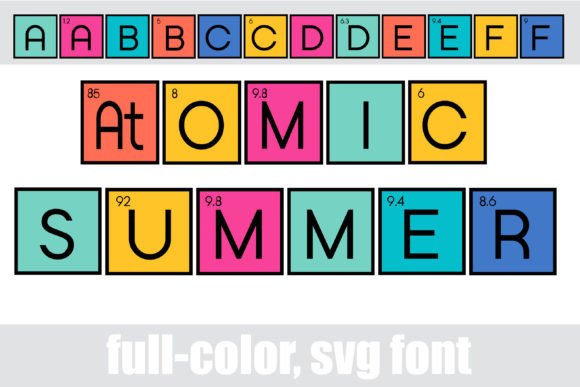 Atomic Summer: A Color Font for Editorial Design