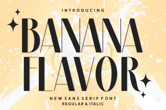 Banana Flavor: A Modern Sans Serif Typeface for Editorial Design