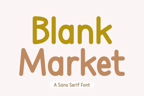 Blank Market: A Polished Sans Serif Font for Modern Brands