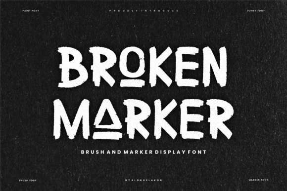 Broken Marker: A Handwritten Typeface for Editorial Warmth