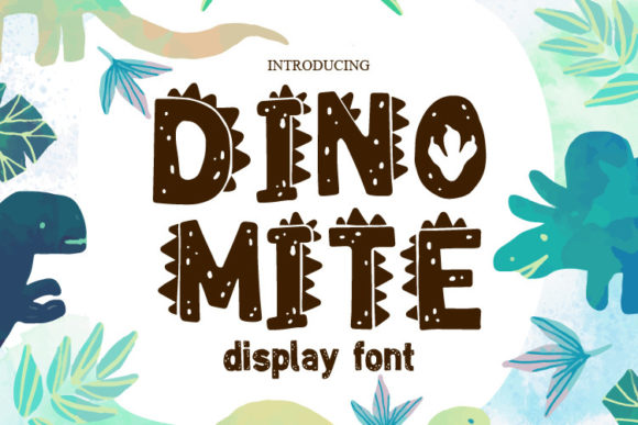 Dinomite: A Playful Decorative Font for Web Design