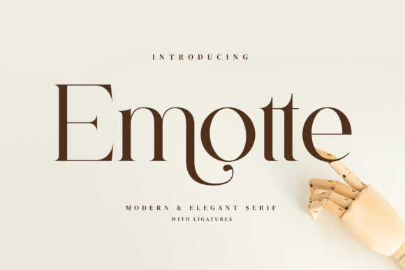 Emotte: A Serif Font That Elevates Small Business Branding