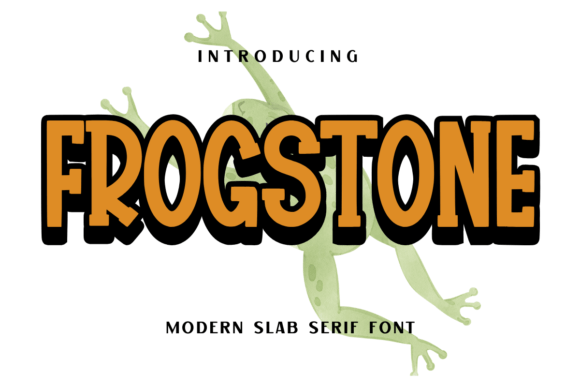 Frogstone Font: Bold Slab Serif for Branding