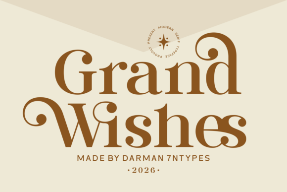 Grand Wishes Font: Elegant Serif for Makers
