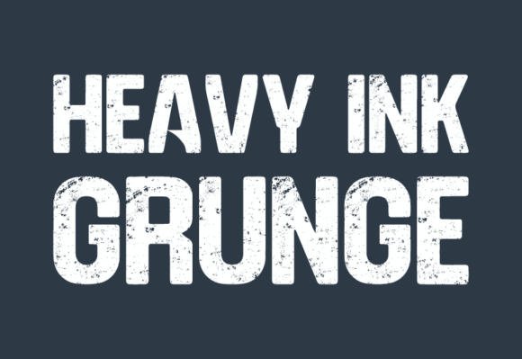Heavy Ink Grunge Font for Bold Web Design