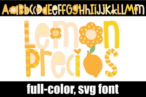 Lemon Precious: A Cheerful Color Font for Branding