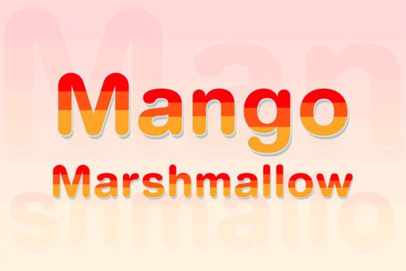 Mango Marshmallow: A Vibrant Color Font for Web Design