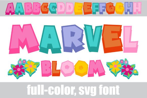 Marvel Bloom: A Color Font for Bold Digital Campaigns