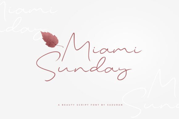 Miami Sunday: A Script Font for Bold Branding