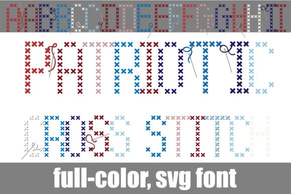 Patriotic Cross Stitch Font Review for Web Designers