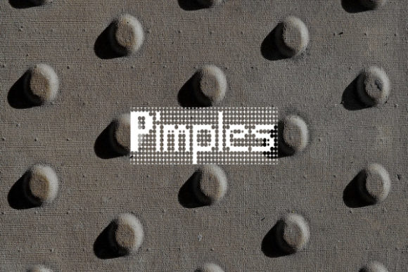 Pimples Font: A Pixelated Typeface for Bold Campaigns