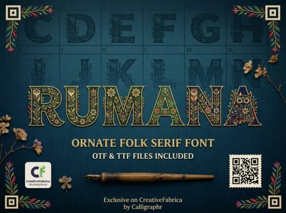 Rumana Font: Crafting Brand Identity with Folk Charm