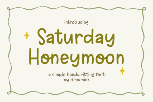 Saturday Honeymoon Font for Warm Branding