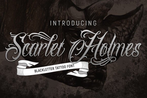Scarlet Holmes: A Bold Blackletter Font for Modern Brands