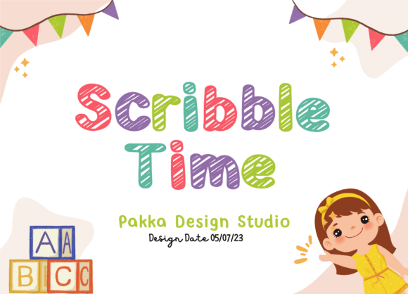 Scribble Time Font for Handmade Creators