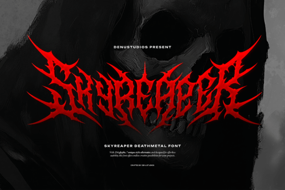 Skyreaper Font: A Bold Choice for Metal Branding