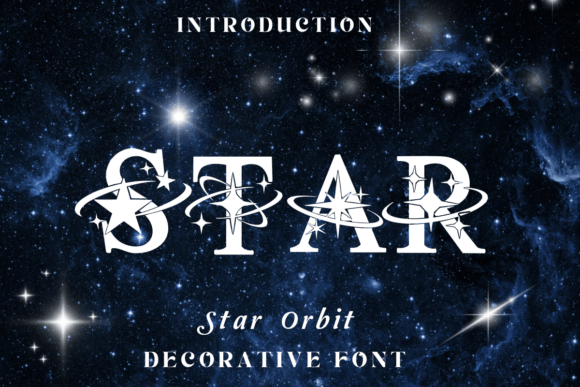 Star Orbit: A Decorative Font for Editorial Design