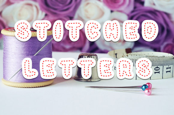 Stitched Letters: A Decorative Font for Marketers