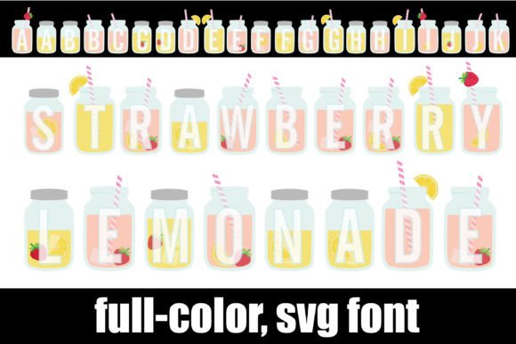 Strawberry Lemonade: A Sweet Color Font for Web Design