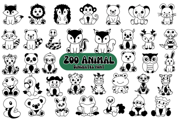 Zoo Animal Font: Playful Dingbats for Campaigns